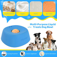 Slow Feeder Dog Licking Bowl – No-Spill Liquid Treat Feeder with Rolling Ball