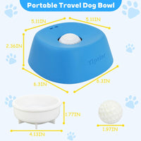 Slow Feeder Dog Licking Bowl – No-Spill Liquid Treat Feeder with Rolling Ball