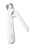 Miragepets™ 2-in-1 Rechargeable Pet Nail Clippers for Cats and Dogs with Quick Sensor, Safety Guard, and LED Lights