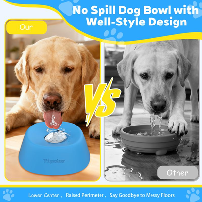 Slow Feeder Dog Licking Bowl – No-Spill Liquid Treat Feeder with Rolling Ball